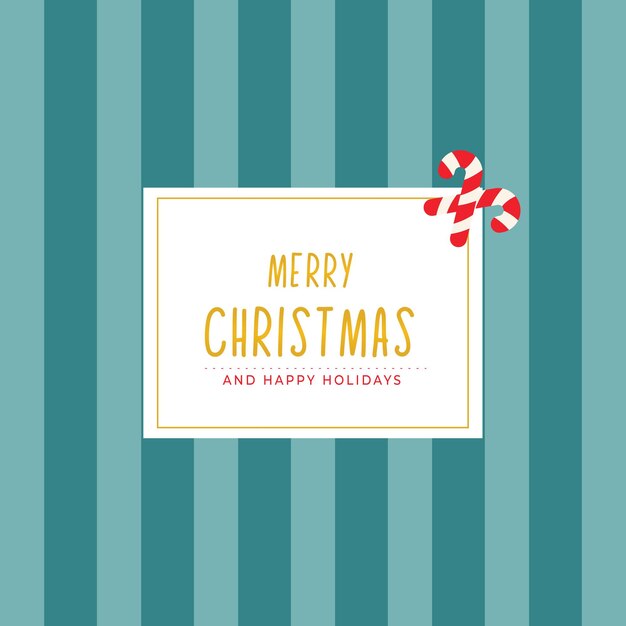 Cartel de Navidad con fondo de tiras