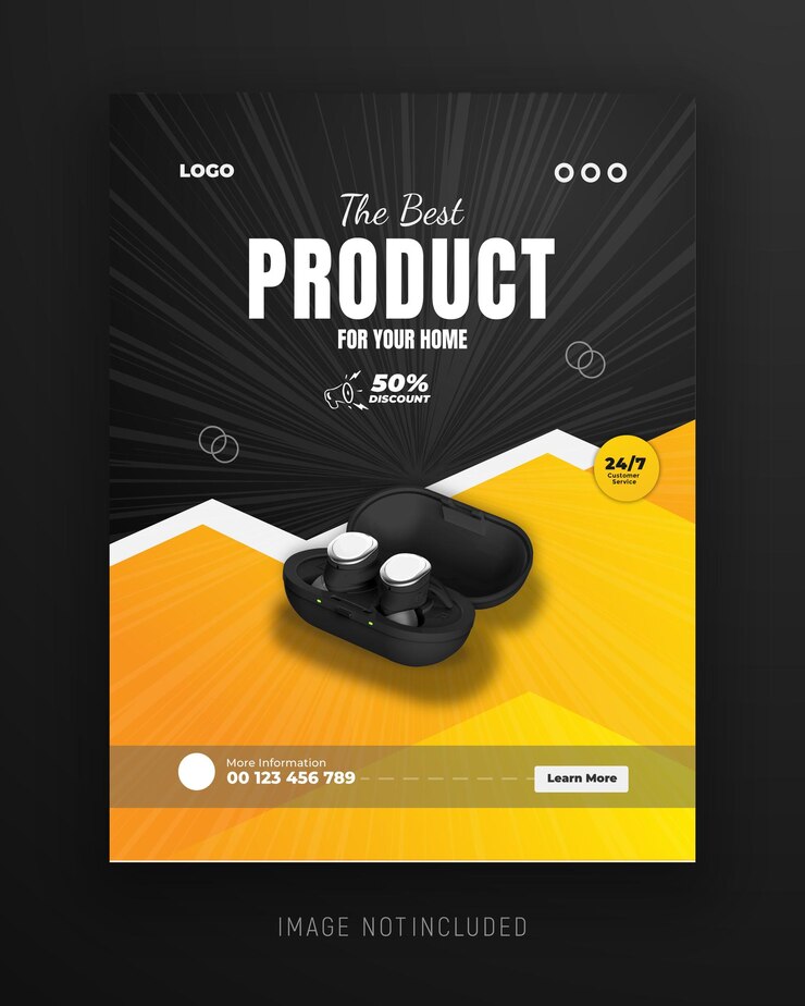 Vector un cartel negro y amarillo para el logotipo de un videojuego