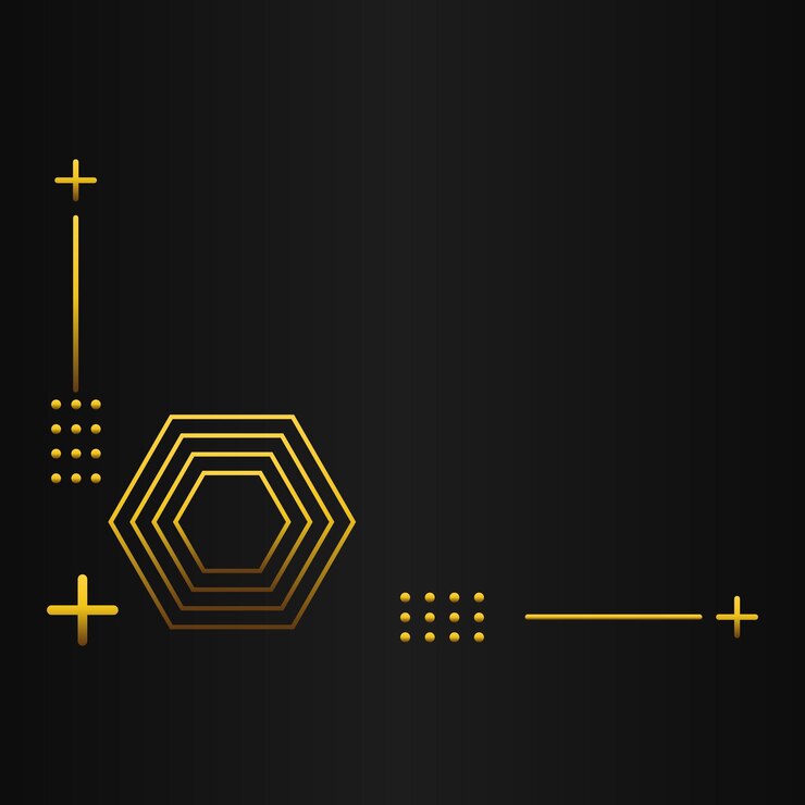 Vector un cartel negro y dorado para el logotipo de la compañía