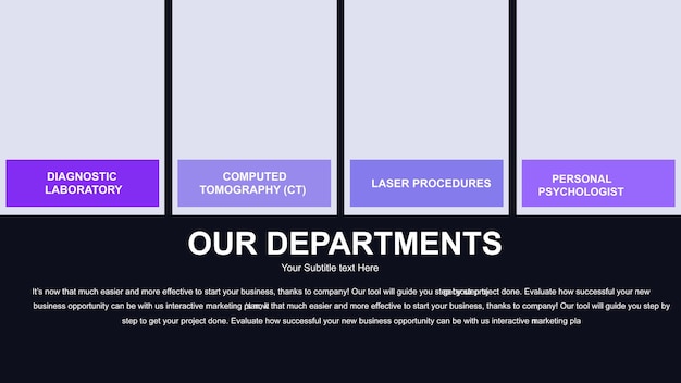 un cartel para nuestra oficina con las palabras nuestros servicios en él