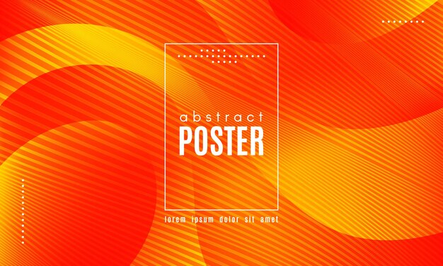Cartel de onda colorido con líneas de onda degradado
