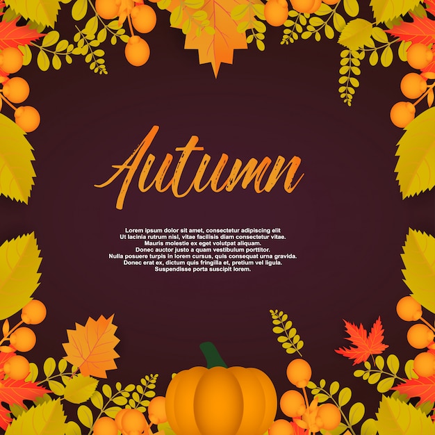 Cartel de otoño