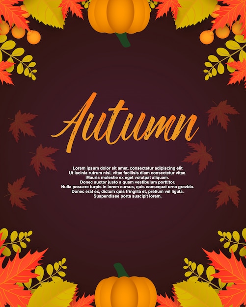 Cartel de otoño