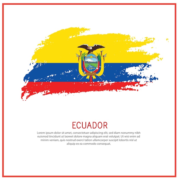un cartel con la palabra Ecuador en las redes sociales