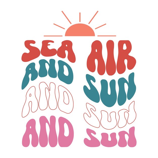 Un cartel con las palabras aire de mar y aire, sol y sol.