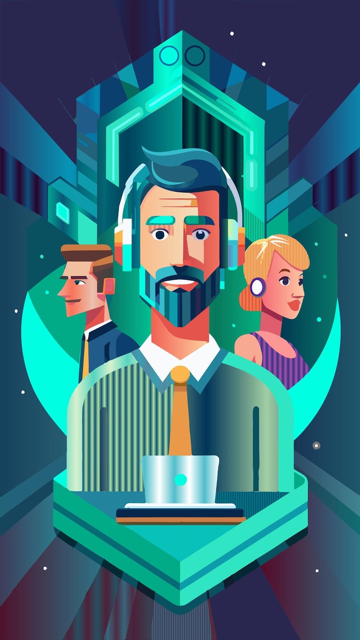 Vector un cartel para la película por persona
