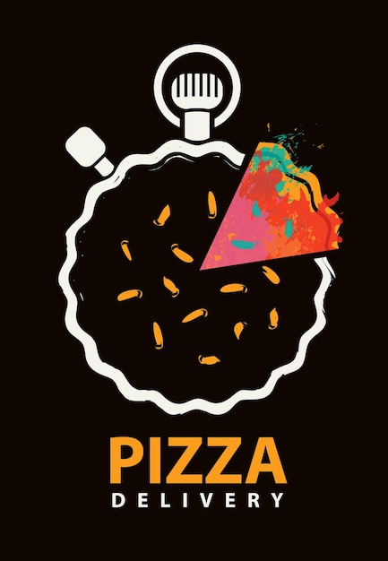 cartel para pizzeria