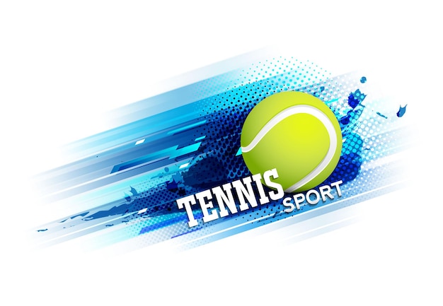 Cartel de plantilla de torneo de competición de tenis o diseño de vector de banner.