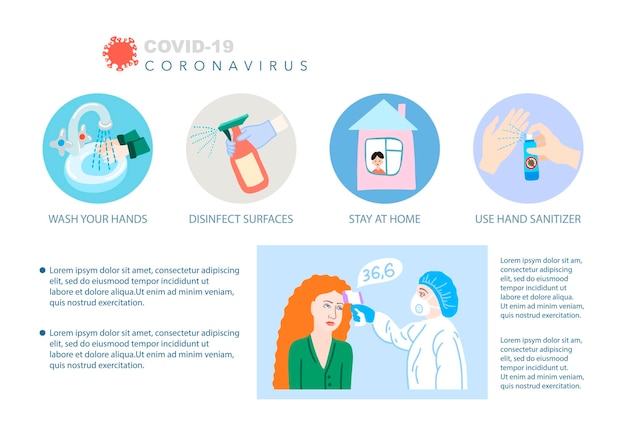 Cartel de prevención de coronavirus covid19 detener virus peligroso