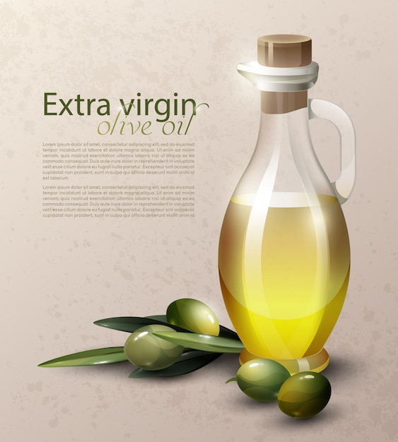 Cartel de producto orgánico realista