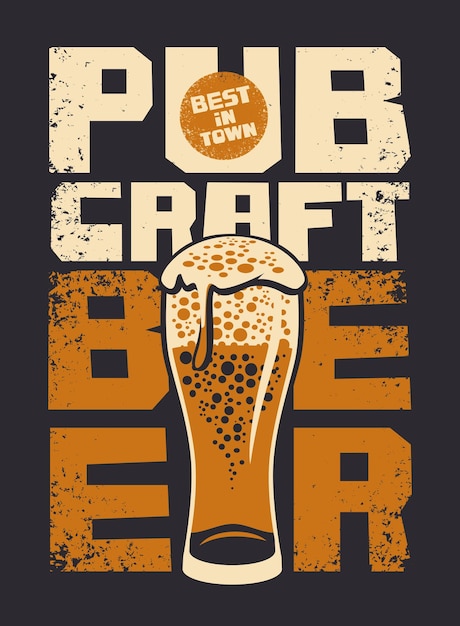 cartel publicitario para cervecería
