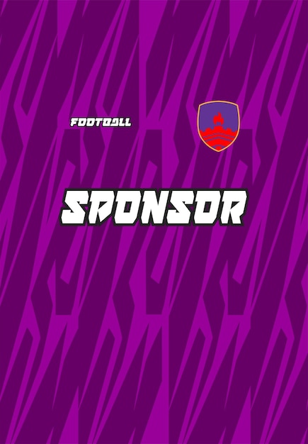 un cartel púrpura con las palabras "Sportson"