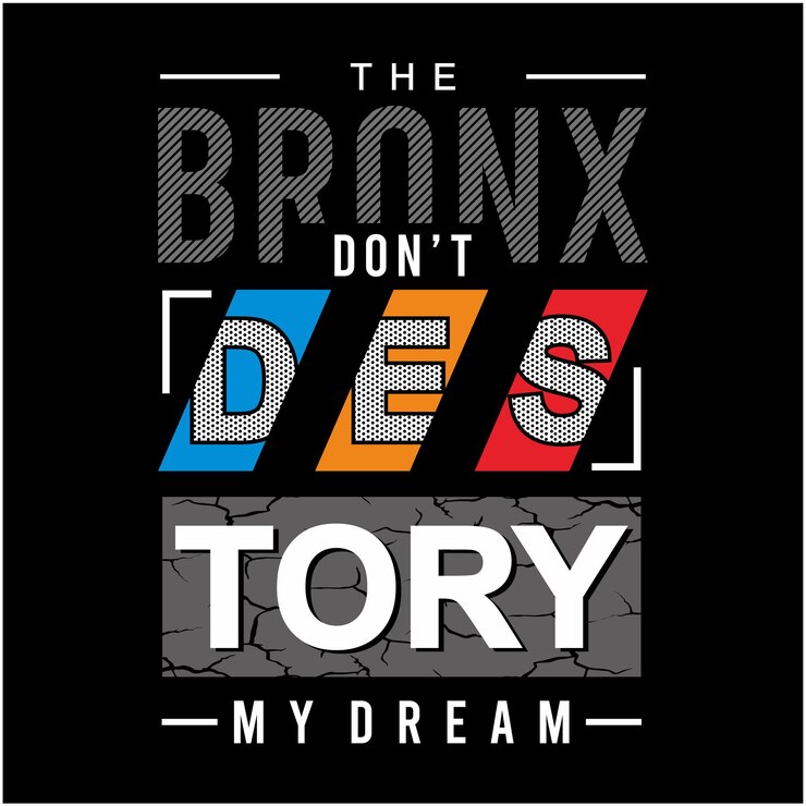 Vector un cartel que dice el bronx no desy mi sueño.