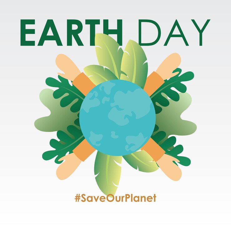 un cartel que dice el día de la tierra y la tierra