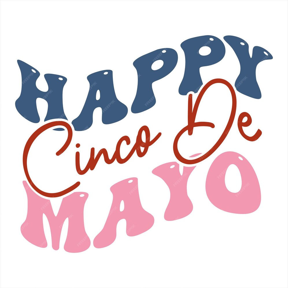 Un cartel que dice feliz cinco de mayo Vector Premium