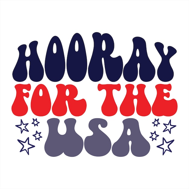 Un cartel que dice hurra por los estados unidos.