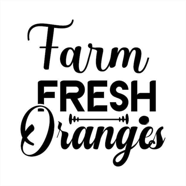 Un cartel que dice naranjas frescas de granja.