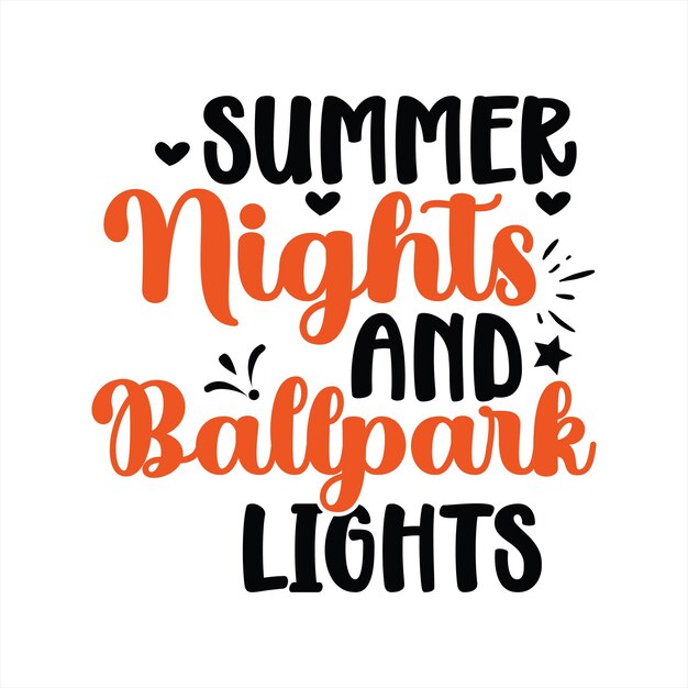 Un cartel que dice 'noches de verano y luces de estadio'