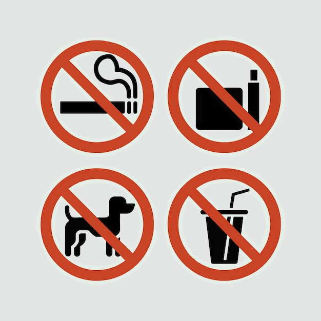 un cartel que dice que no hay perros y no se fuma