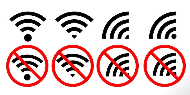 un cartel que dice que no hay wifi