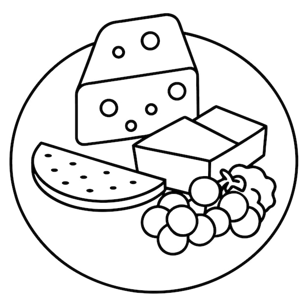 un cartel que dice queso en él