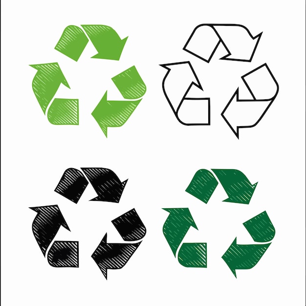 un cartel que dice reciclar en verde