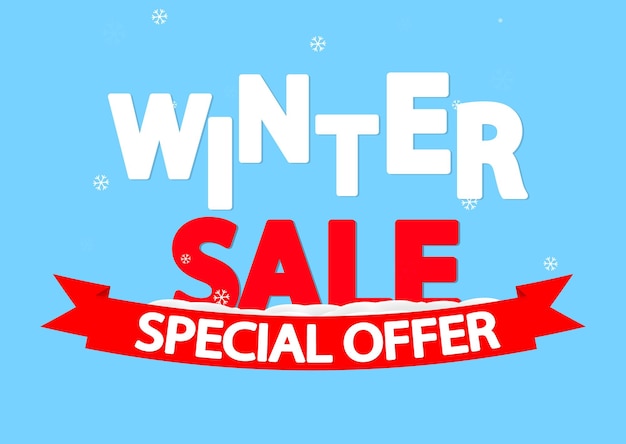 un cartel que dice venta de invierno