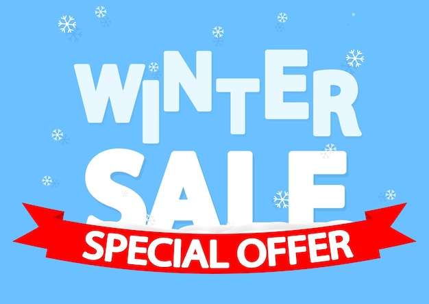 un cartel que dice venta de invierno