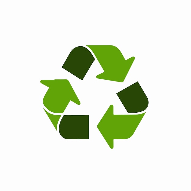 un cartel de reciclaje verde que dice reciclar