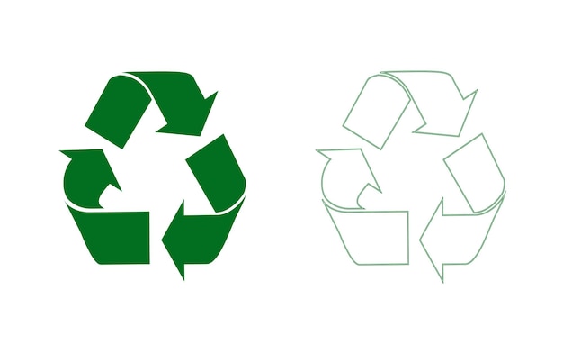 un cartel de reciclaje verde que dice reciclar