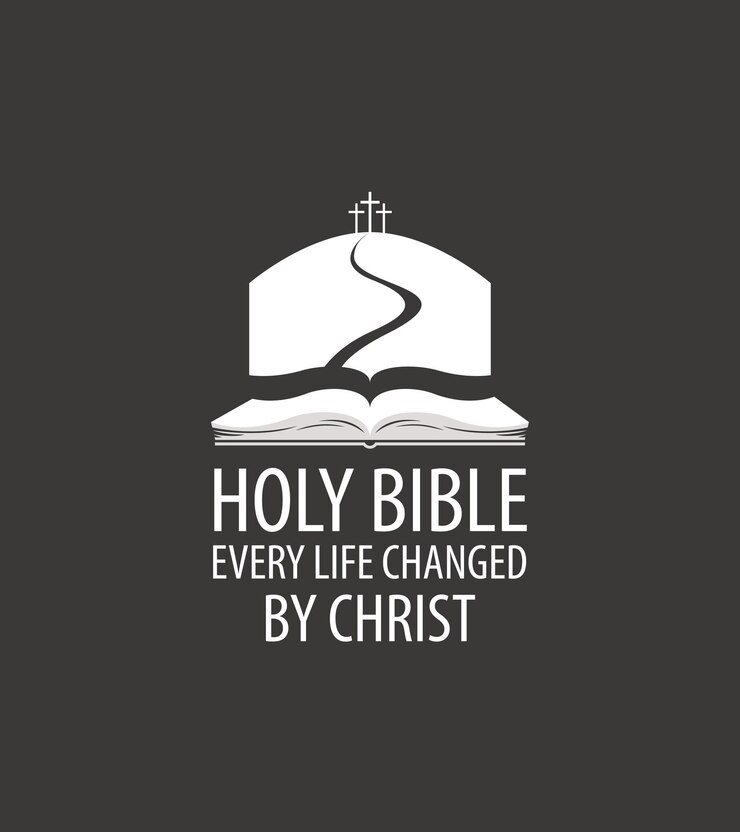 Vector cartel religioso con la santa biblia