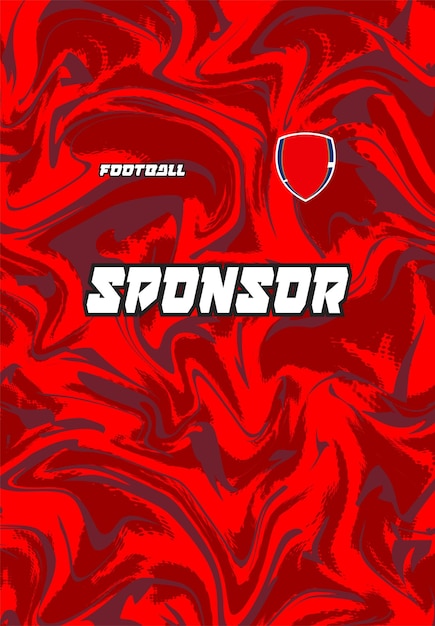 un cartel rojo y negro para un evento deportivo