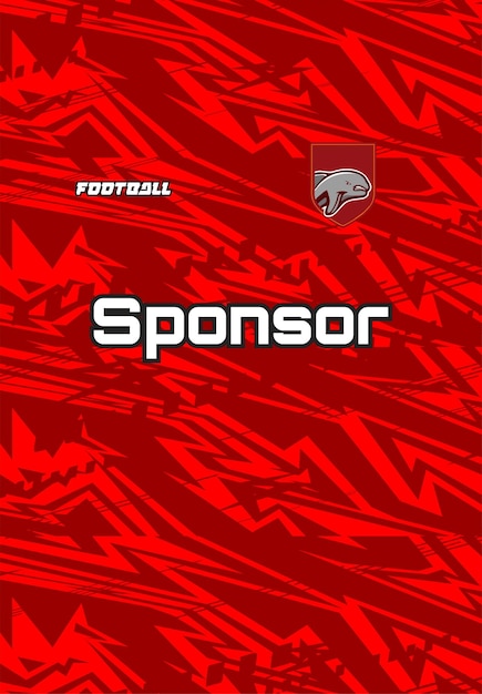 un cartel rojo y negro para un evento deportivo