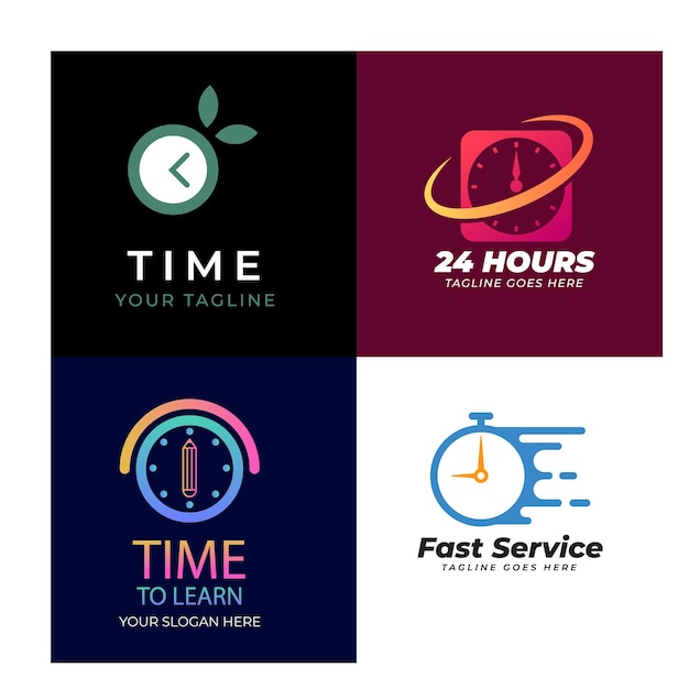 un cartel para el servicio de tiempo con un reloj y una hora de 4 30