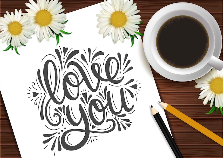 Cartel con taza de café