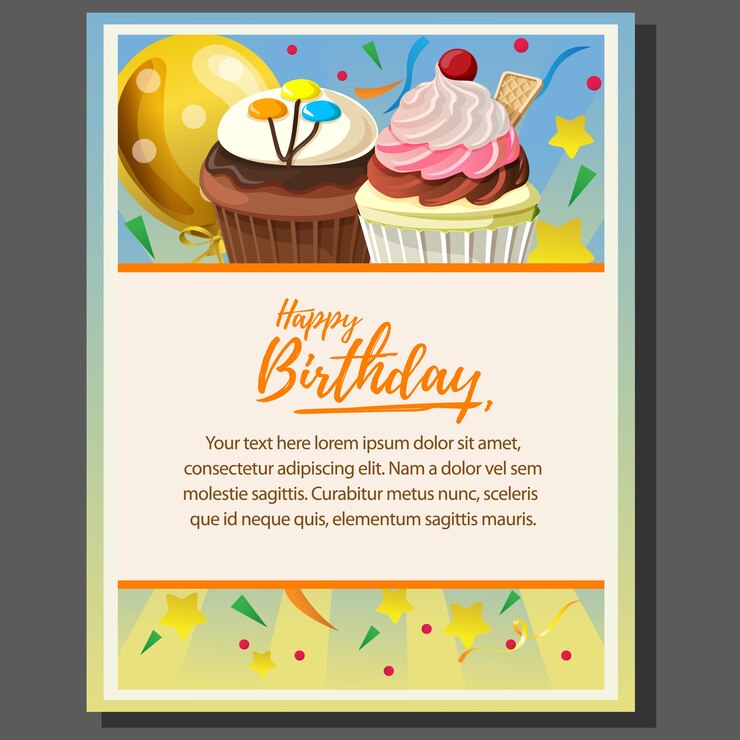 cartel del tema de feliz cumpleaños con Magdalena y globo