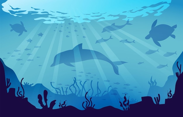 un cartel con tiburones y corales con las palabras tiburón y corales