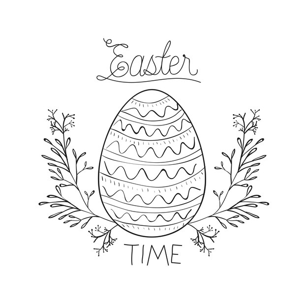 Cartel del tiempo de Pascua