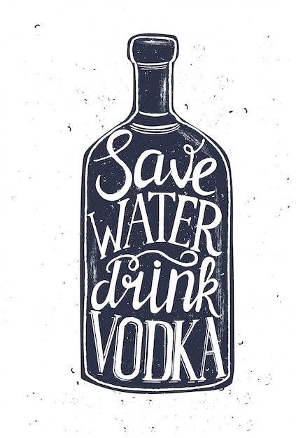 Cartel de tipografía dibujada a mano