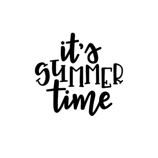 Cartel de tipografía de verano. Frase manuscrita conceptual camiseta con letras diseño caligráfico a mano. Inspirador