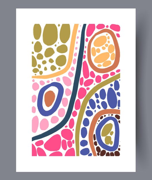 Cartel de vector de arte de pared imprimible conjunto vector