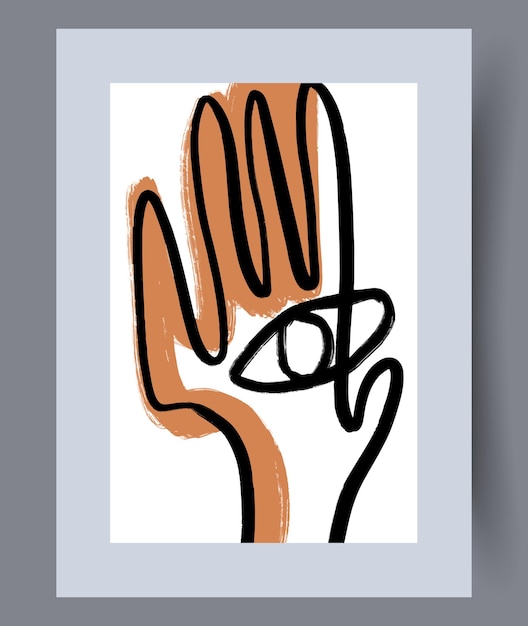 Cartel de vector de arte de pared imprimible