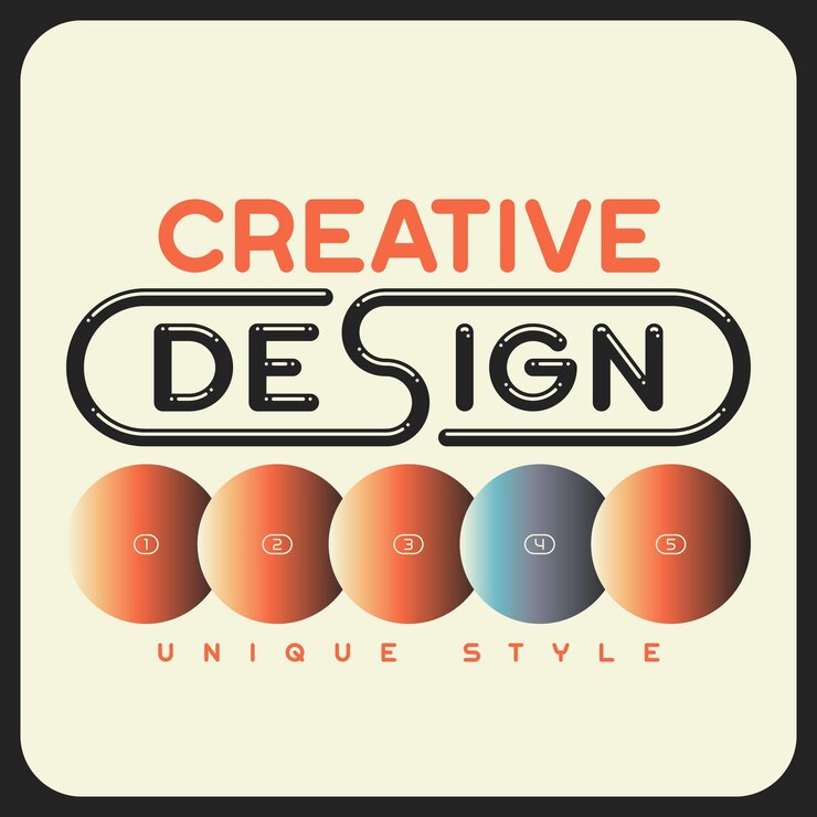 Vector cartel vectorial vintage hecho en estilo de diseño de los años 80 con gradientes de color originales