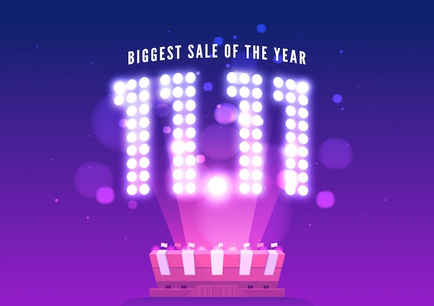 Cartel de venta de compras en línea