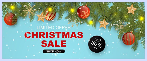 El cartel de la venta de Navidad muestra una venta de navidad