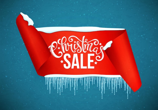 Cartel de venta de navidad