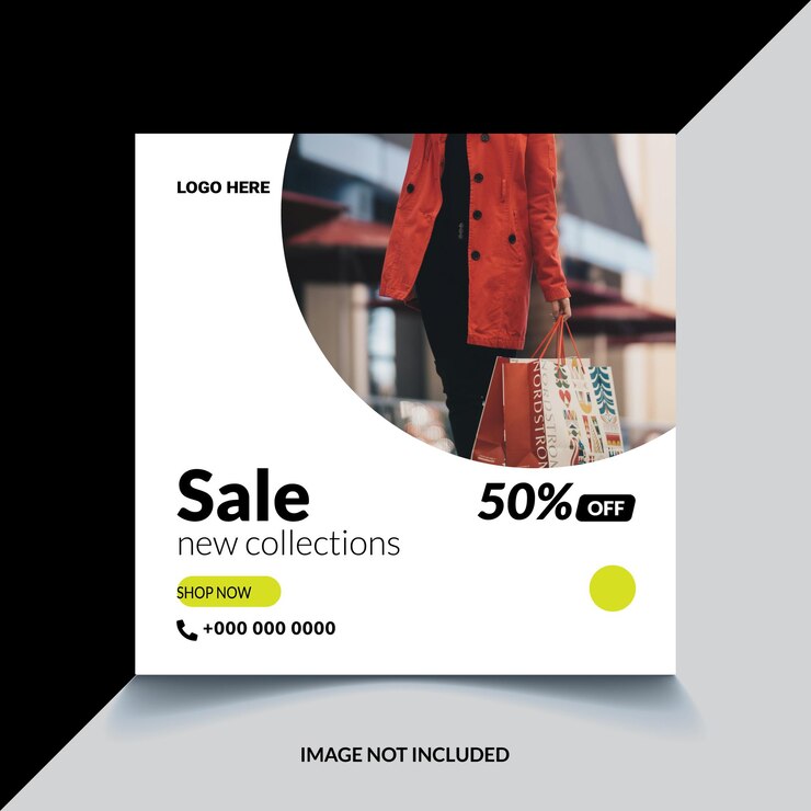 cartel para la venta oferta especial web diseño de banner de redes sociales