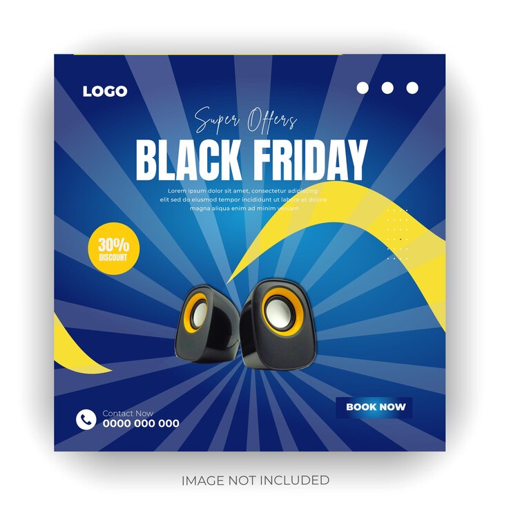 Vector un cartel para la venta del viernes negro con un logotipo para la venta el viernes negro