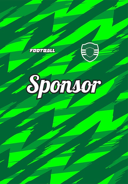 un cartel verde y negro para un evento de fútbol
