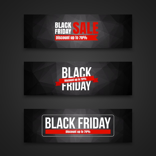 Carteles de compras de black friday